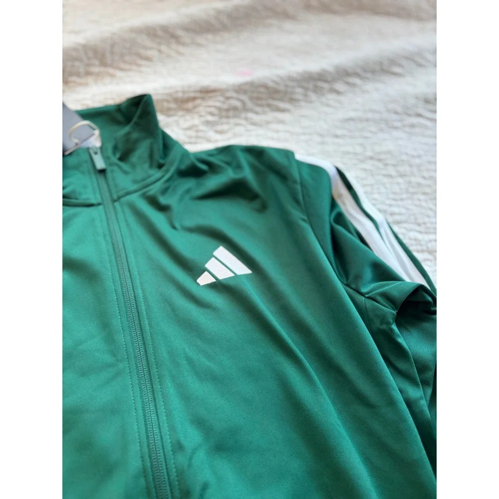 Adidas Mens Essentials 3-Stripes Track Jacket‎ Green Size Small